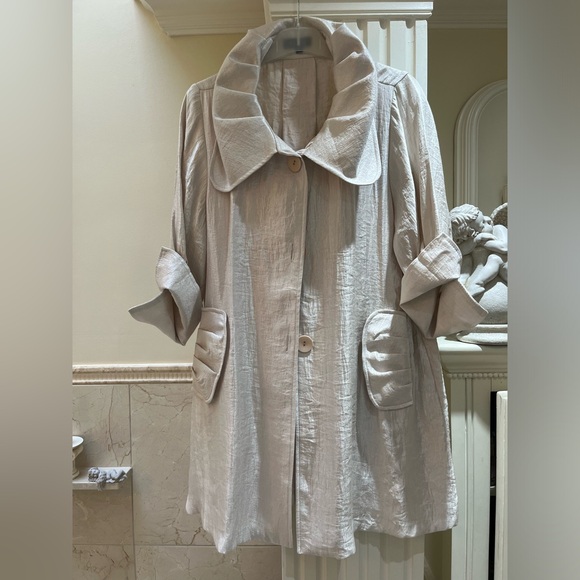 Pearl Pea coat, vintage, size M - Picture 2 of 5